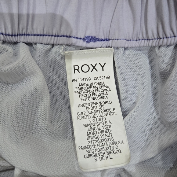Roxy Purple Swimming / Beach Shorts Size Small - Picture 3 of 4